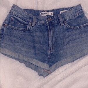 Garage Dark Light Denim Women's Blue Summer Casual Shorts